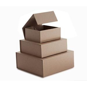 Quality Kraft Rigid Cardboard Boxes Magnetic Gift Packaging wholesale
