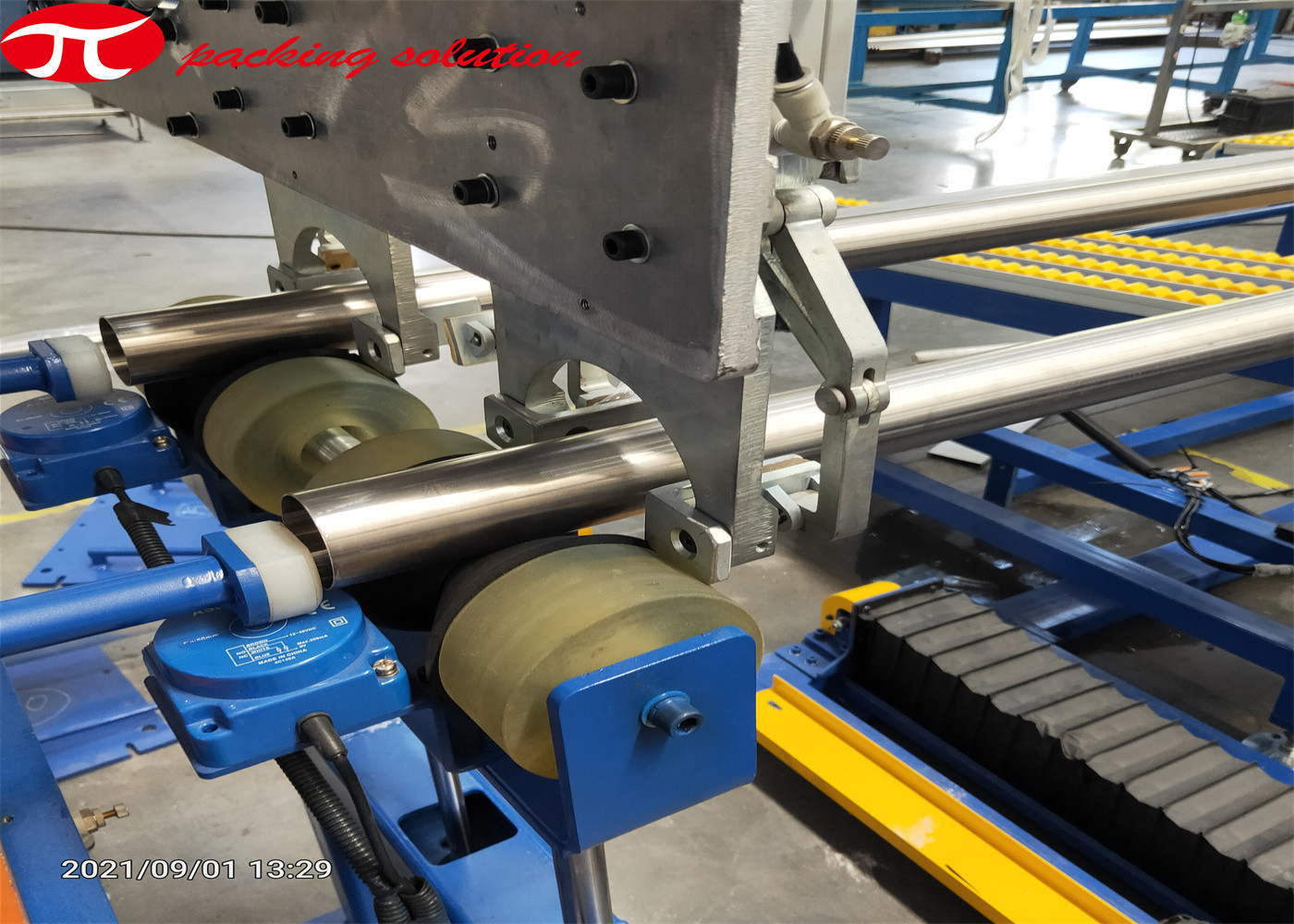 Automatic Steel Tube Packing Machine Horizontal 2-9m Conveyor Length