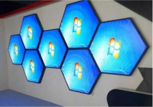Quality IP65 Outdoor Led Hexagon Wall Panels Display For Commercial Advertising wholesale
