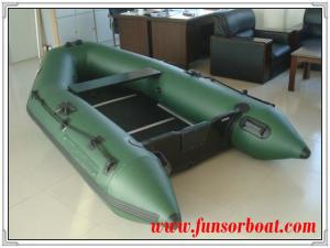 Quality Sport PVC Boat with Plywood Floor, Army green color (Length:2.3m) wholesale