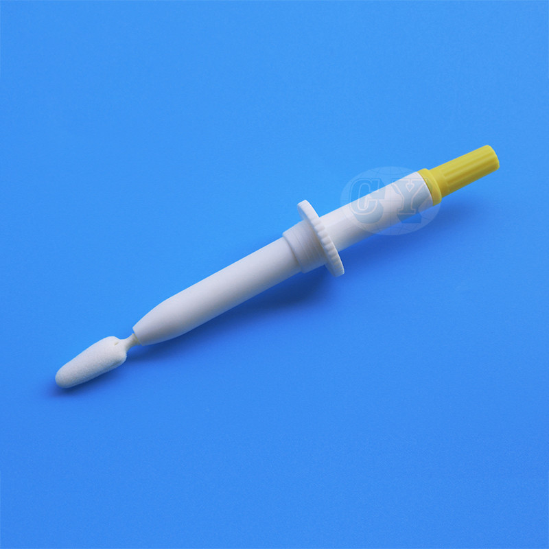 FDA Sample Collection Sterile Cotton Swab Medical Grade Foam Tip Female Cervical Swab