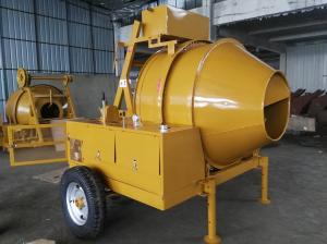 Quality 500 Liter Reverse Drum Diesel Concrete Mixer With Hydraulic Hopper wholesale
