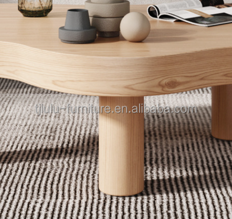 Simple Design Table for Tea and Coffee Park Living Room Furniture in Western Solid Wood Style