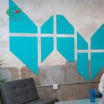 Multiscene Durable Acoustic Felt Wall , Lightweight Polyester Acoustic Panel