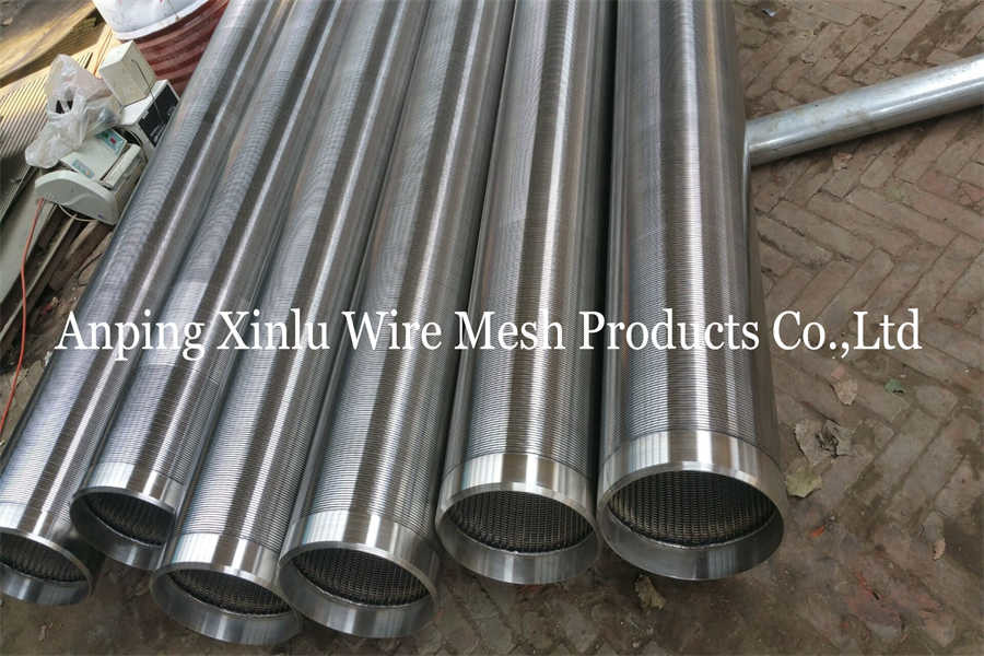 Anti Corrosion SS304 Diameter 219mm Johnson Wire Water Well Screen Pipe 80 Bars 8" Spiral wire Strainer Tube