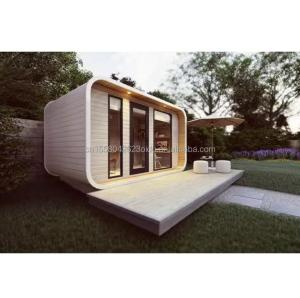 Quality EU Garden Wooden Cabins Wall 75mm Wave Sandwich Panel Customized Color Assembled Houses for Home Studio Manufacturers wholesale