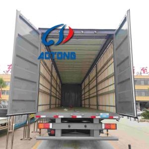 Quality Steel Semi-Trailer 40ft 45ft Curtain Side Truck Trailers for Russia Market Van Type wholesale