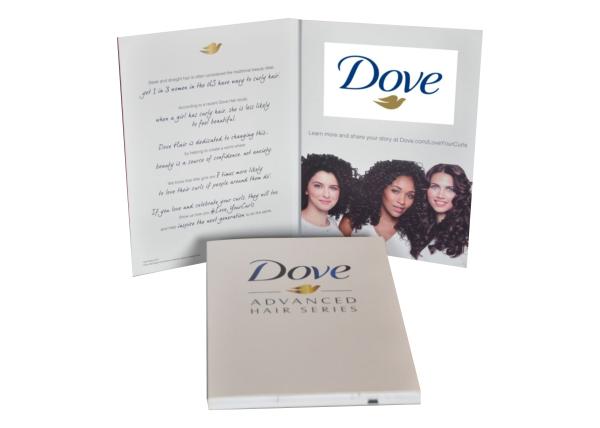 2016 4.3" custom promotional video printed brochure, video advertising card,