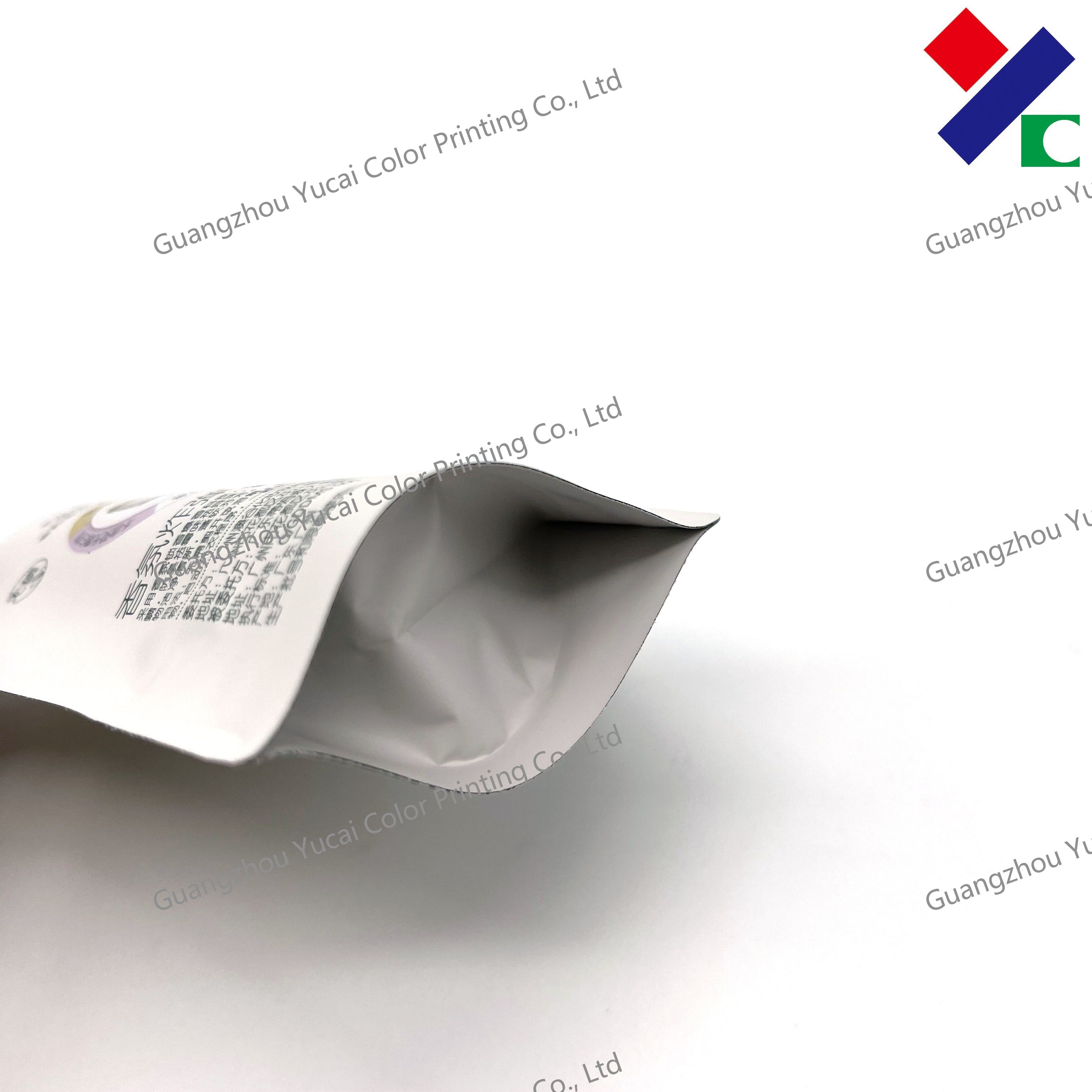 Rotogravuer Printing Stand Up Zipper Pouch Aluminum Foil Packaging Bag Cosmetic Products
