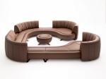 Modern Restaurant Booth And Table Set U Shaped Banquette Bench