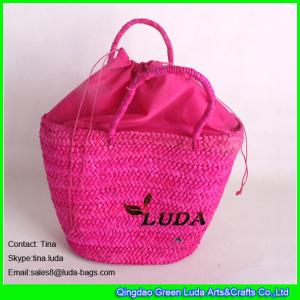 Quality LUDA wholesale bags for sale plaited cornhusk straw basket bags wholesale