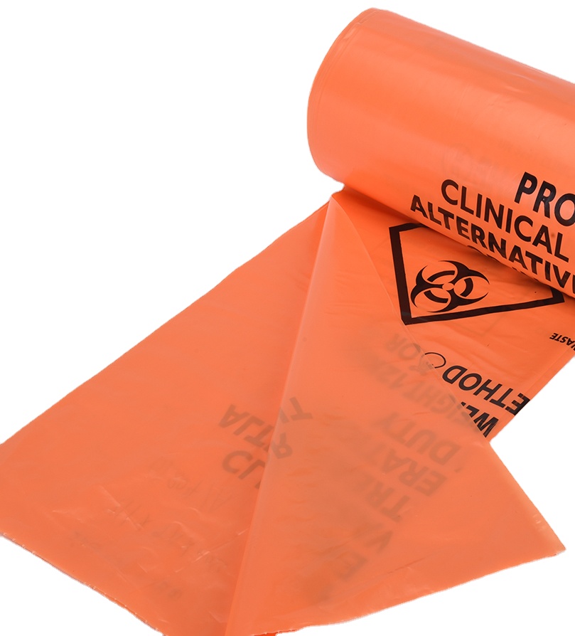 Side Gusset Bag Medical Waste Bag Recyclable and Biodegradable for Hospital Clinic
