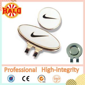 Quality Metal Hard enamel Magnetic Golf Ball Marker With Hat Clip wholesale