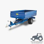 1T2W - Off Road Hydraulic Dump Trailer 1.0ton; Single Axle Farm Tipping Trailer