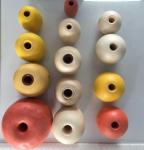 PVC Fishing Net Floats , Commercial Fishing Floats Round Shape