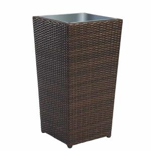 Quality Brown Rattan Wicker Hand Weave Finishing Outsite Flower Pots wholesale