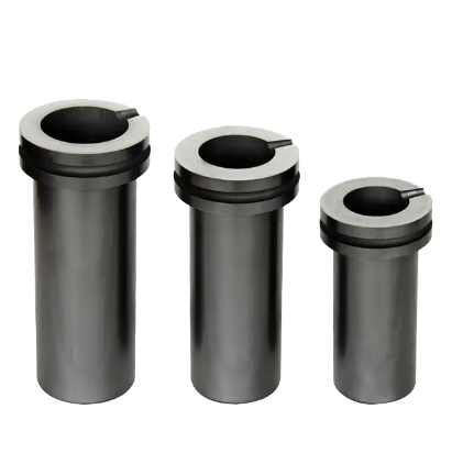 Standard Size High Temperature Double Ring Graphite Crucible for Induterm Advantage4