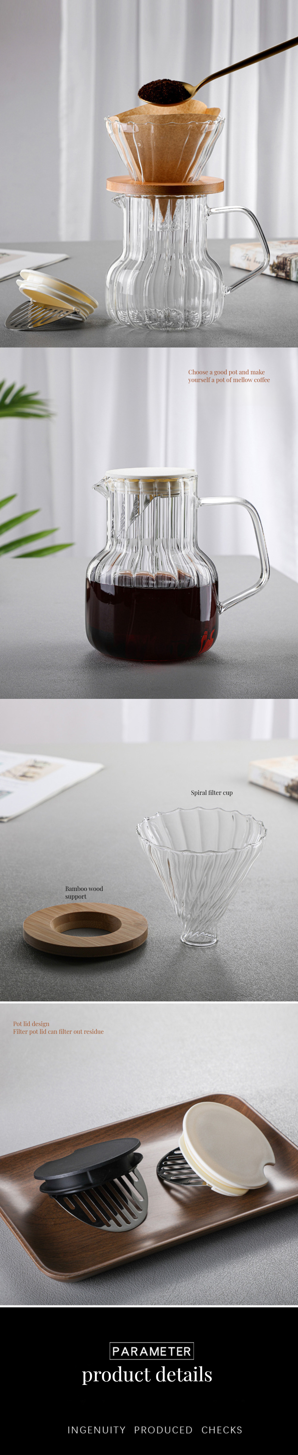 CLASSIC Design Handmade Glass Kettle A Must-Have for Any Coffee Tea Water Enthusiast
