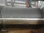 DNV Lbs Trough Wire Rope Drum Of Thickened Steel Pipe Hoisting Winch