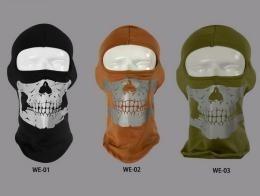 Quality 100% Cotton Thicker Winter Reflective Skull Design Head Cover wholesale