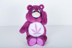 Quality Purple Cute Bear Toy , PP Cotton Filling Bear Plush Doll Customized Design wholesale