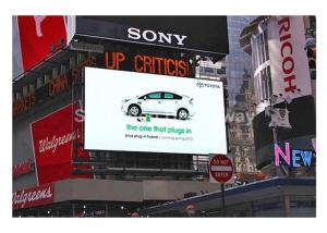 China DIP346 10mm Outdoor Full Color Advertising LED Display with 7500 CD/sq.m on sale