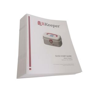 China 350gsm PMS Instruction Booklets Logo UV Coating Custom Printed 0.55mm Thick on sale
