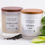 Heat Resistant Self Adhesive Aroma Candle Safety Square Sticker Labels