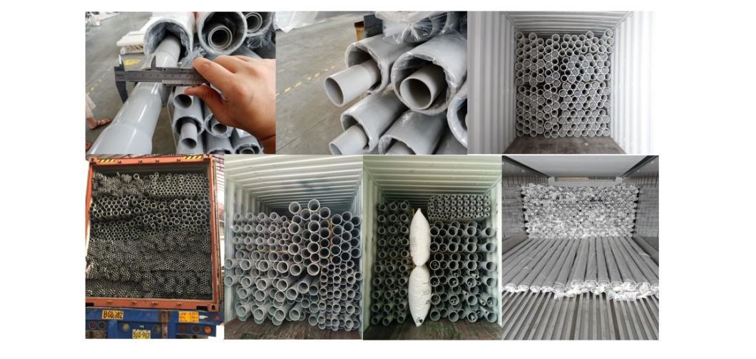 Grey 20mm 25mm Custom Sch80 Sch40 Pipe Plastic Conduit Bend Adapters PVC Rigid Clamp Electrical Pipe Fittings