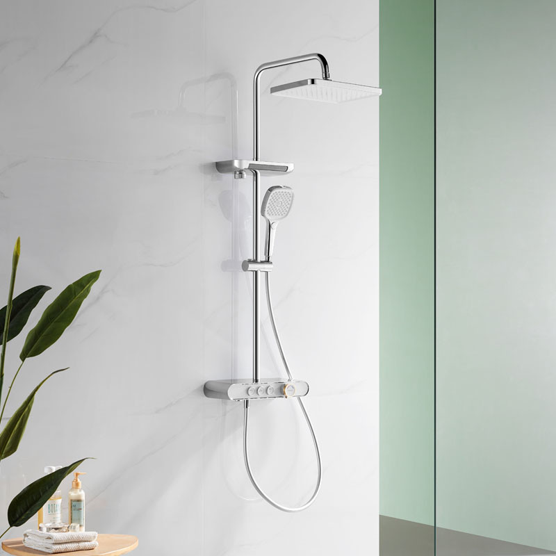 High Pressure Brass Hand Shower Mixer Set With 3 Function Contemporary