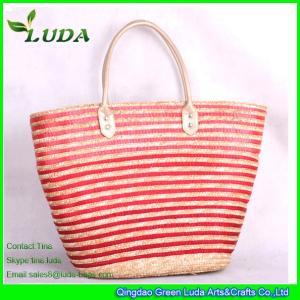 Quality LUDA Wholesale Wheat Straw Bags Leather Handles wholesale