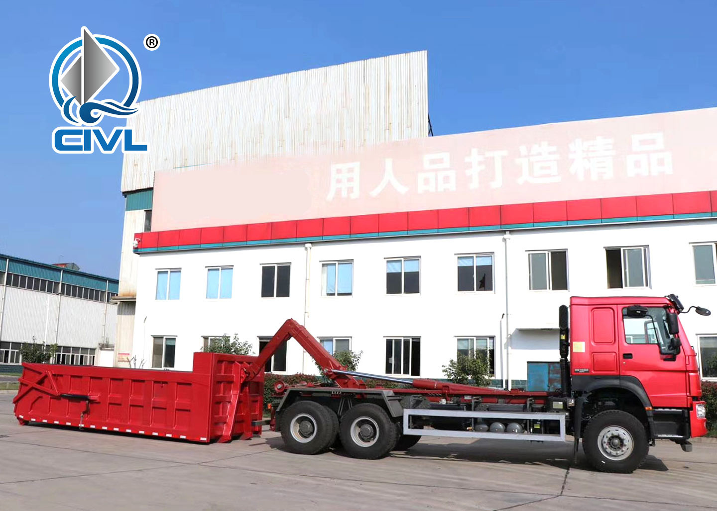 Hook Arm Garbage Truck Garbage Collector Diesel Garbage Compactor Truck euro II