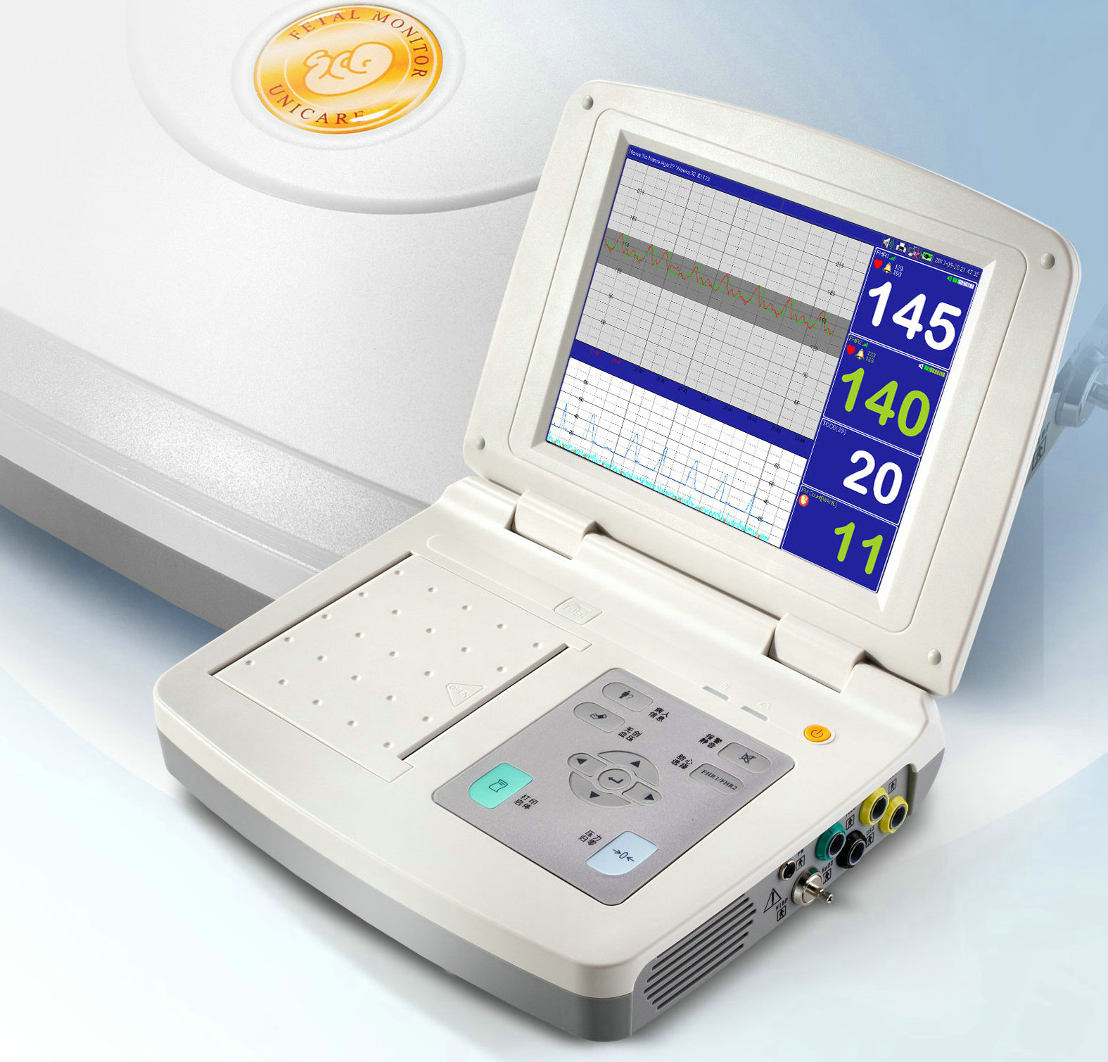 Mars K series ctg machine maternal and fetal doppler monitor for TOCO,FHR,FM MP22