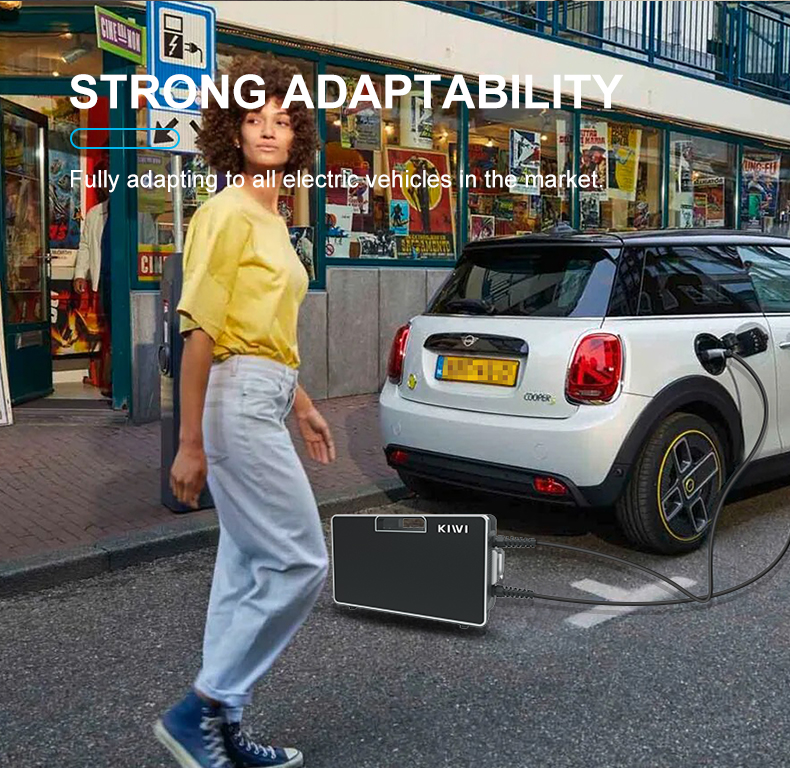 Fast Ev Car Dc Charger KIWI 150V-750V Portable CCS Ev Charger for Tesla Model Y/S