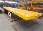 Heavy Mechanical Suspension Two Axle Container Flatbed Trailer For Transportatio