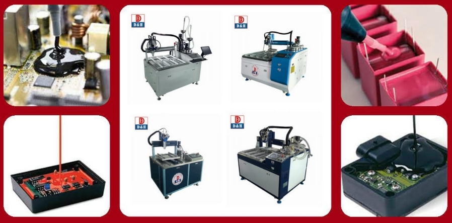 Two Component Epoxy Resin Meter Mix Dispenser for D H Daheng Epoxy Potting Machine