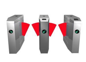 Quality Automatic flap turnstile with Fingerprint , Ticket , or IC / ID Card wholesale