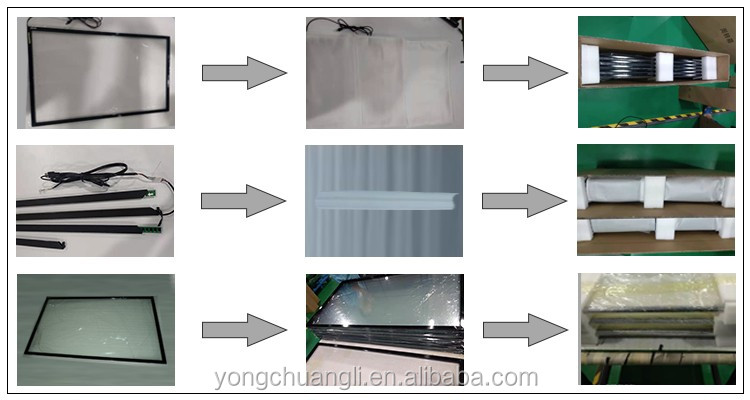 Customized DIY IR Touch Frame 10ms 18.5 Inch Smart Touch Screen Panel