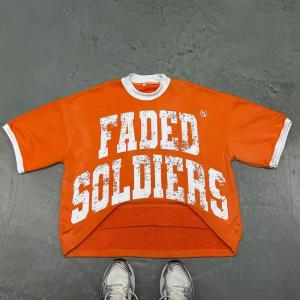 Quality Custom Distressed Rips Logo 100% Cotton High Quality Vintage Acid Wash Tees Faded Oversized Cropped Top Boxy Fit T Shirt for Men wholesale