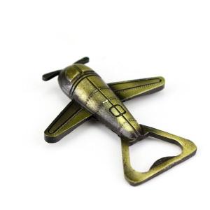 Quality Funny design 3D air plane beer bottle opener, antique bronze plated, innovative wedding favor. wholesale