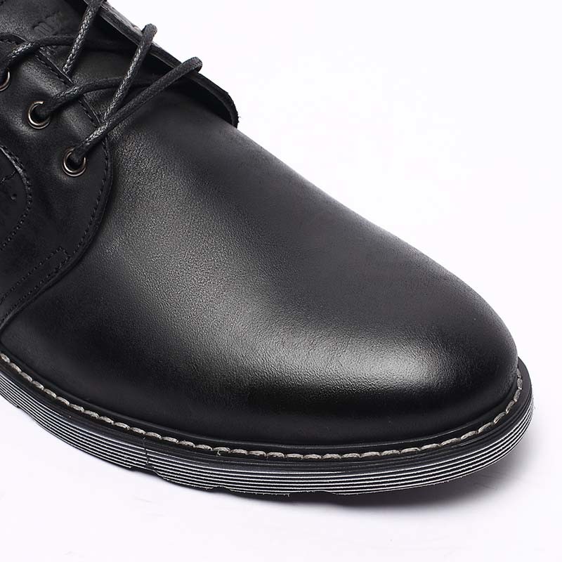 Antiodor Mens Black Leather Casual Shoes 44 45 46 Size