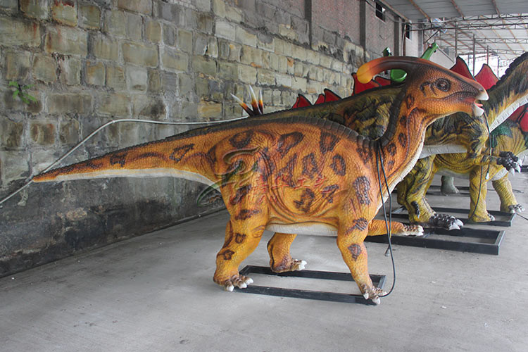 Water Proof Handmade Realistic Animatronic Parasaurolophus Dinosaur