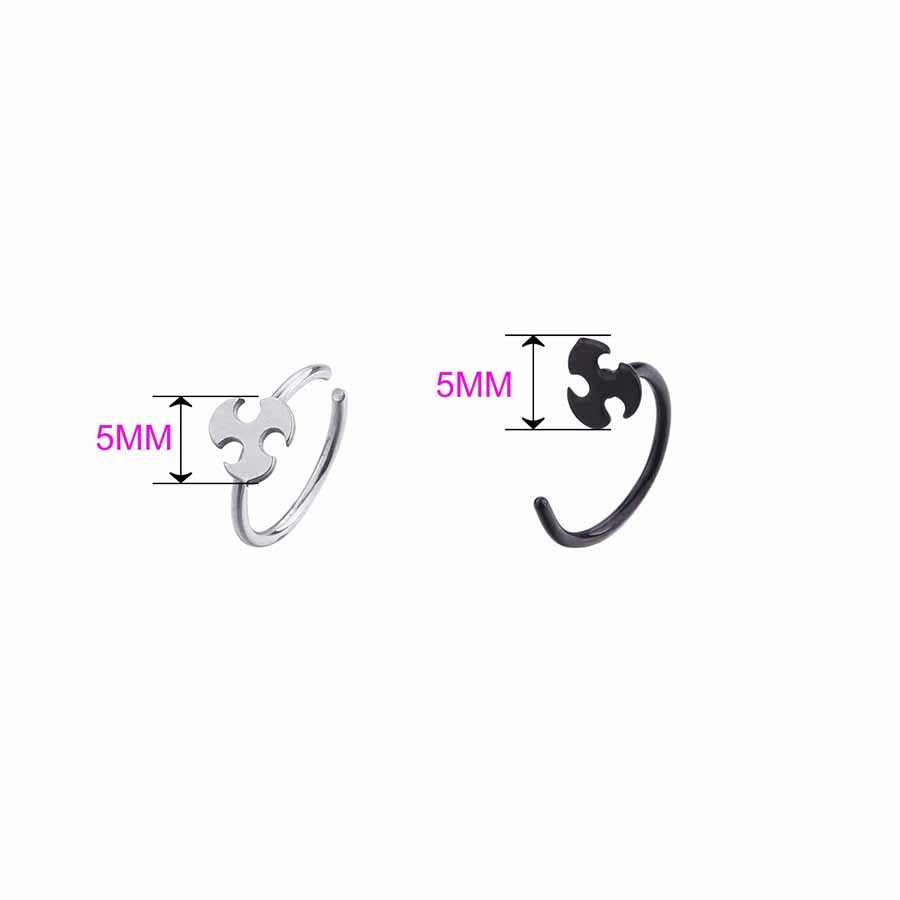 Wholesale nose ear cartilage piercing jewelry 20g surgical steel thin small open nose rings for sale