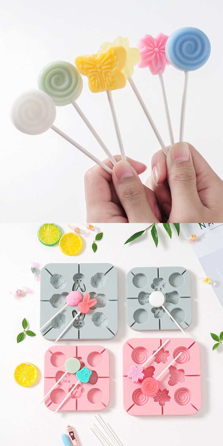 Sustainable Silicone Lollipop Molds BPA Free For Hard Candy