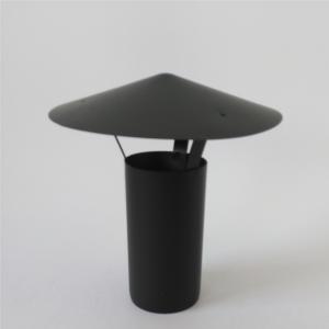 Quality 6 Inch Pellet Stove Chimney Rain Cap No Mesh Black Stainless Steel Wet V2 wholesale