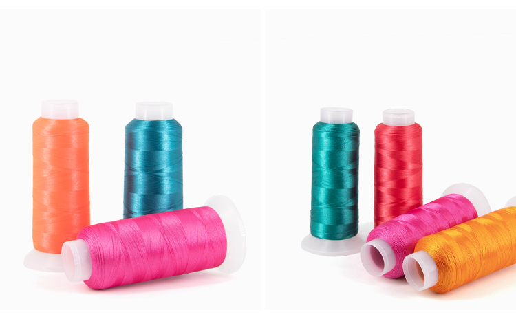 OEM ODM Acceptance 120D/2 Viscose Rayon Embroidery Thread with Plastic Cone