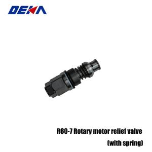 Quality Rotary motor relief valve(with spring) R60-7 For Power Parts Heavy Equipment EXCAVATOR Rotary motor spare part wholesale