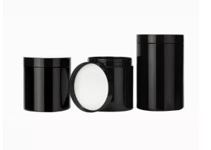 Quality No Leakage Black Plastic Cosmetic Jar 250ml Empty Shea Butter Containers wholesale