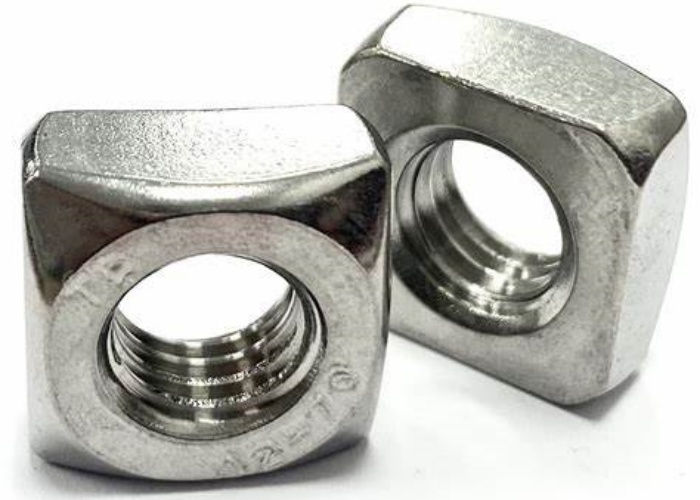 Square Nut Stainless Steel A286 A2 A4 SS304 SS316 SUS304 SUS316 Plain Polished DIN557