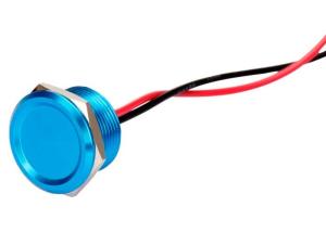 Quality 22mm Tactile Ip68 Piezo Touch Switch Momentary Blue Aluminum Waterproof For Car wholesale